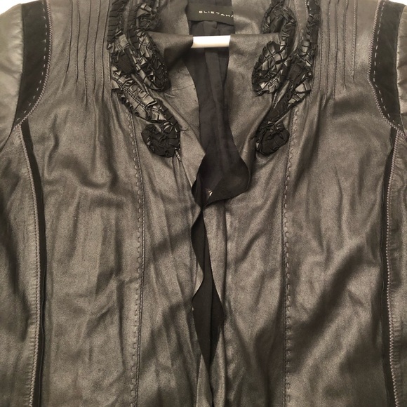 Elie Tahari 100% Leather Moto Jacket - Buttery Soft - Small - Picture 6 of 8